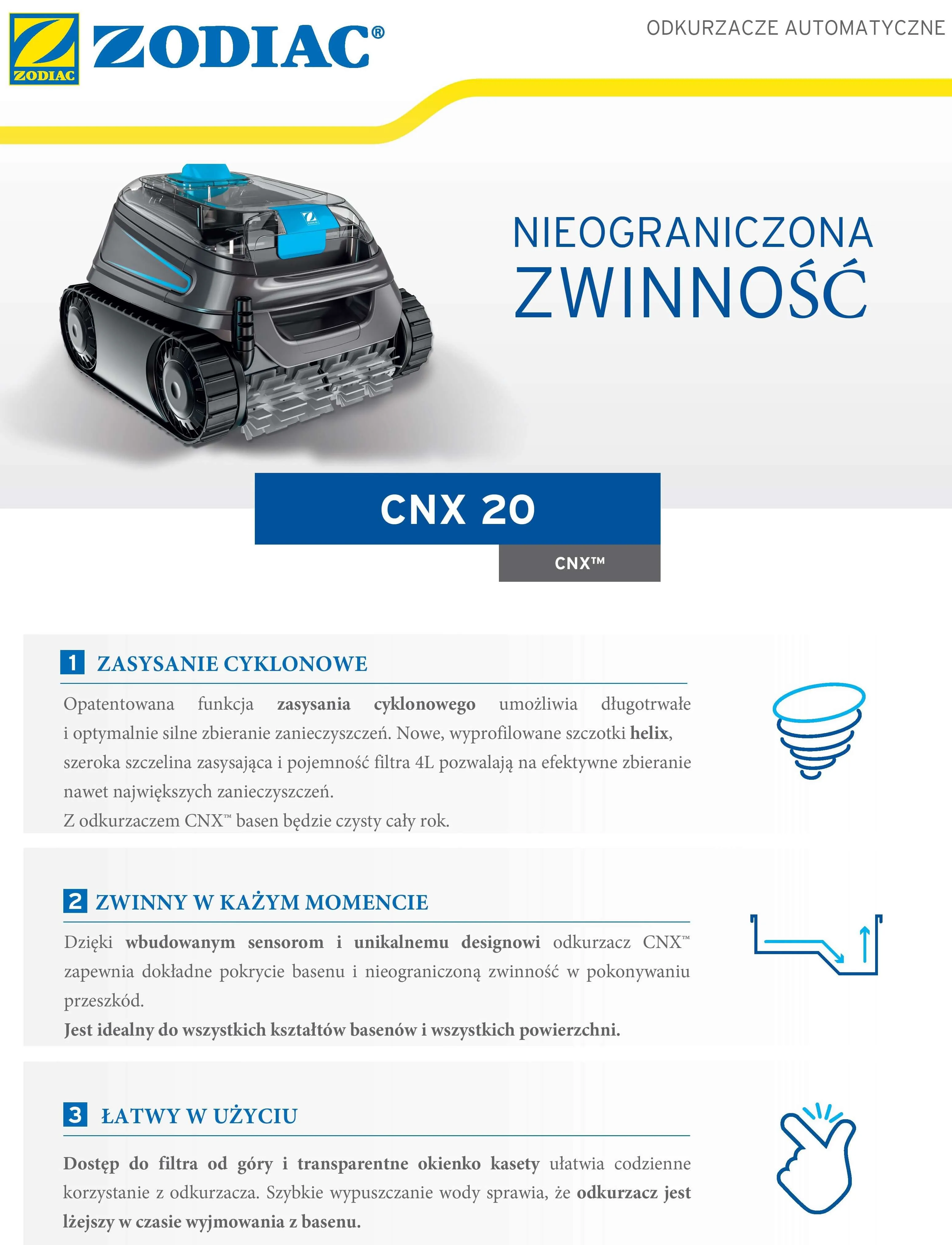Odkurzacz Basenowy Zodiac CNX 20